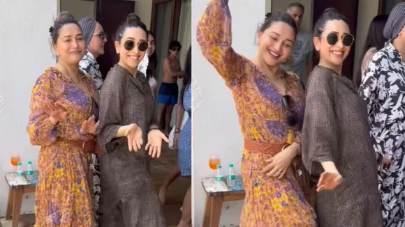 Madhuri Dixit With Karishma Kapoor