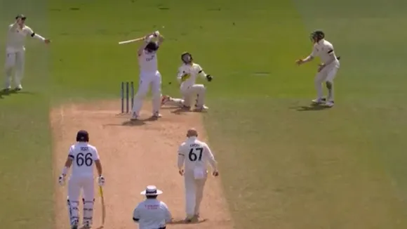 harry brrok wicket unlucky dismissal in ashes series 2023 eng vs aus