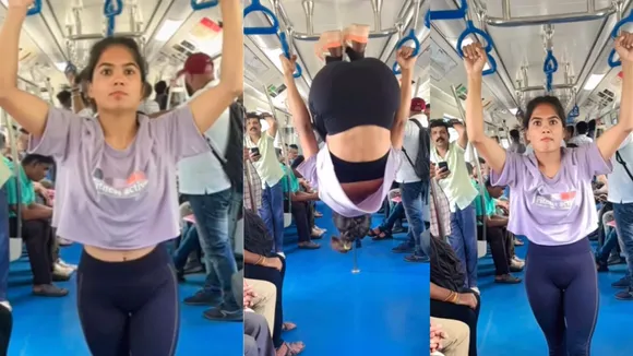 delhi metro viral video