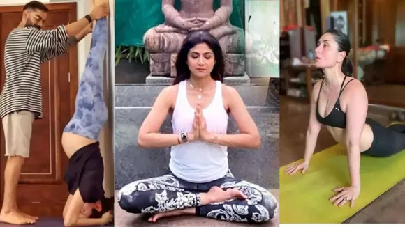 bollywood actress post delivery yoga