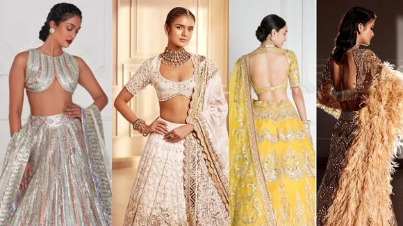 Fashion Designer Manish Malhotra Latest 2023 Lehenga Blouse Design