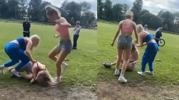 viral girls fight trending video
