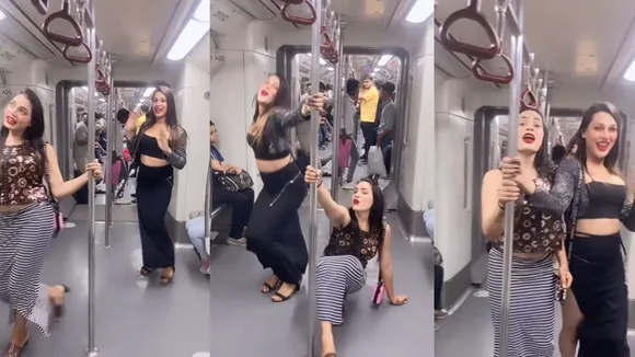 viral delhi metro trending video