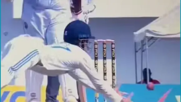 ind vs wi shubman gill superb catch in 1st test match 1st day video