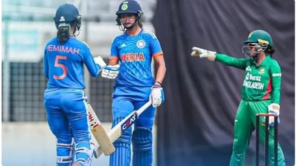 BAN W vs IND W jemimah rodrigues bat 86 run and best bowling figure