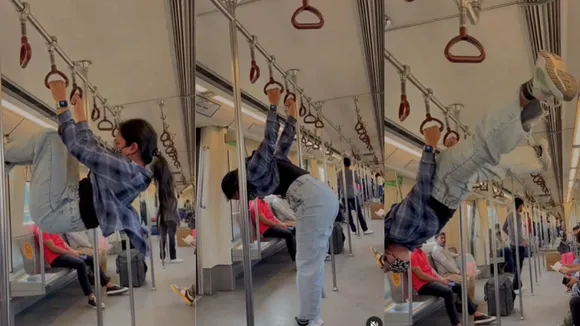 viral delhi metro trending video