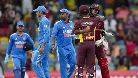wi vs ind team india lost 2nd odi by 6 wickets