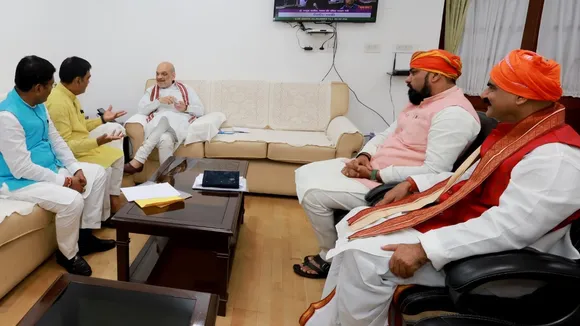 Samrat Chaudhary meets amit shah