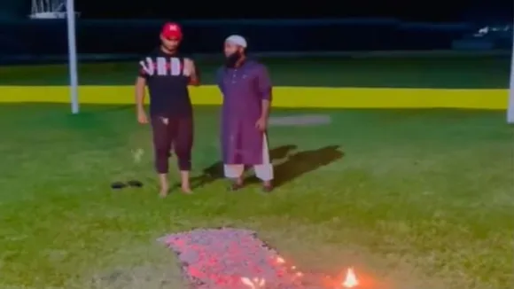 before asia cup 2023 bangladesh player Mohammad Naim fire walking