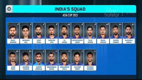 asia cup 2023asia cup 2023 bcci announced team india tilak varma surpr