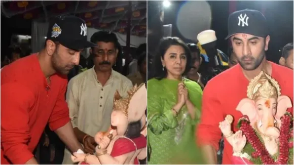 ranbir kapoor does ganpati visarjan