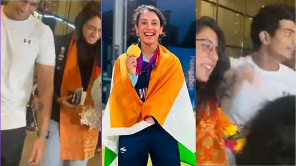 indian cricket team returned bharat after won gold medal in asian game