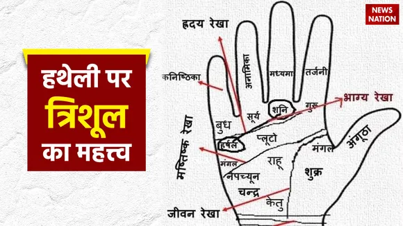 hath par trishul ka nishan
