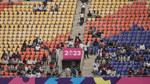 world cup 2023 stadium are empty and tickets sold out what happened