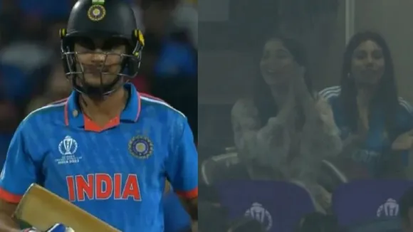 sara tendulkar celebrate Shubman gill fifty