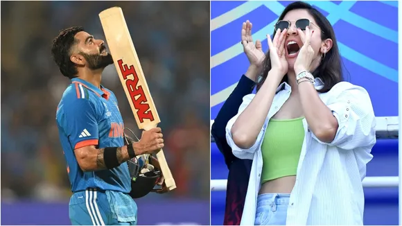 Virat Kohli Century Anushka Sharma reaction