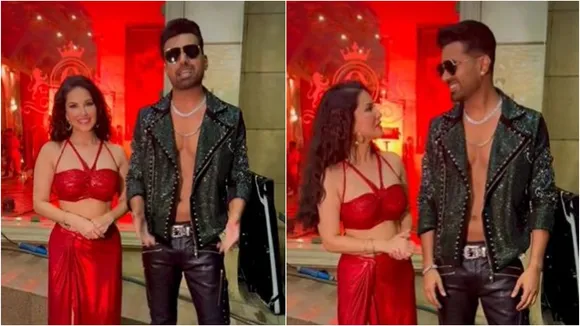 sunny leone with abhishek singh