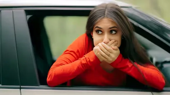 Why does vomiting happen in the car