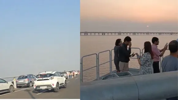 अटल सेतु ब्रिज वायरल वीडियो