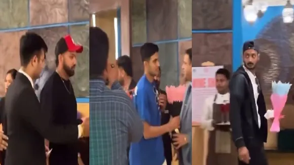 team india reached rajkot for 3rd test against england