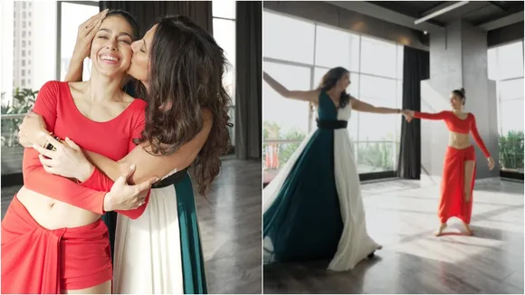 Alaya F and Pooja Bedi dance