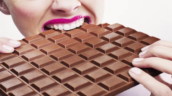 EATING CHOCOLATE