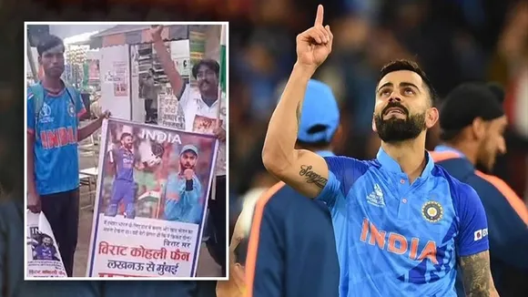 virat kohli fan going lucknow to mumbai by foot to meet king kohli