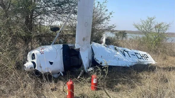 Plane Crash In Guna