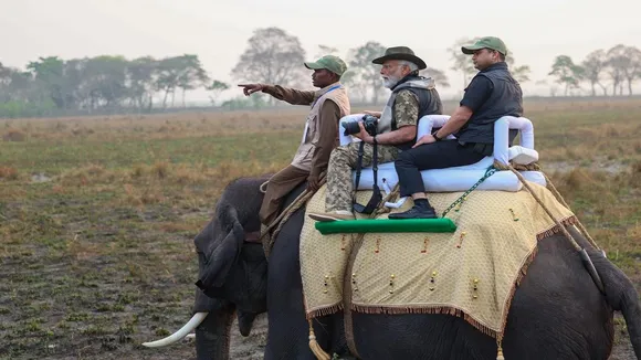 PM Modi in Kaziranga