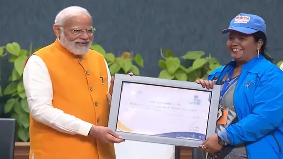 PM Modi at Sashakt Nari Viksit Bharat programme