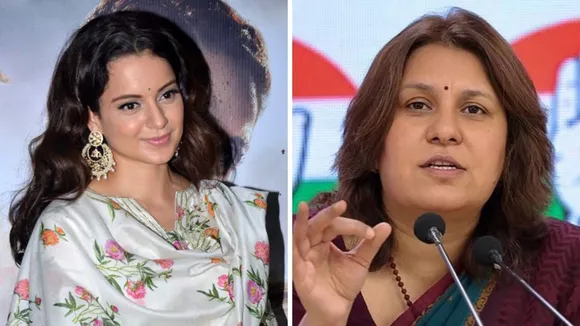 Kangana Ranaut and Supriya Shrinate