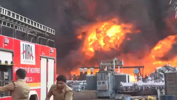 Massive Fire in Raipur