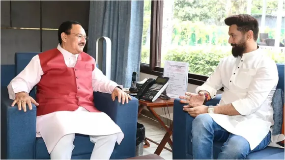 Chirag Paswan meet JP Nadda