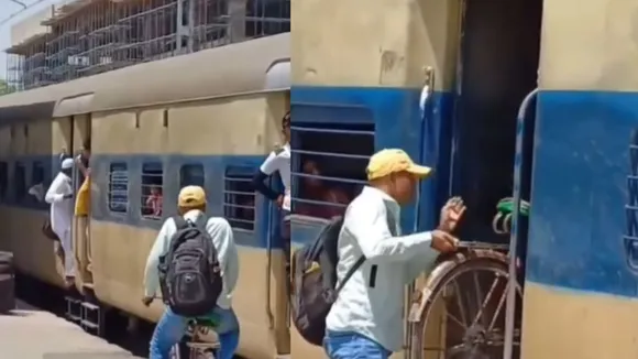 viral local train video