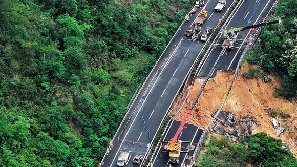 China Highway Collapse