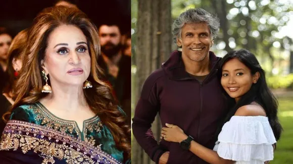 bushra ansari on Milind Soman