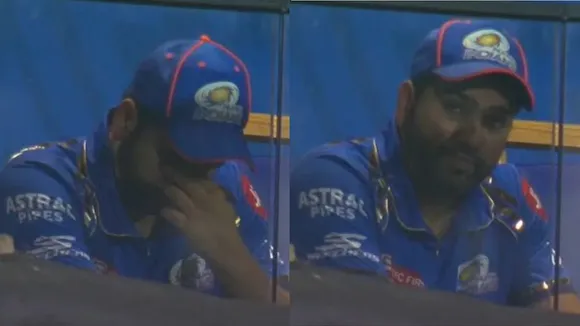 Rohit Sharma crying