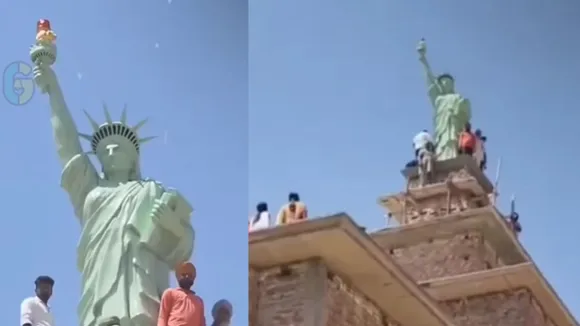 viral video Statue of Liberty