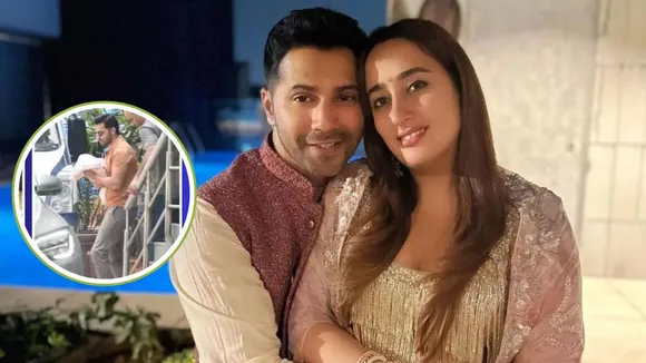 Varun Dhawan with daughter
