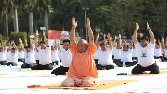 CM Yogi Yoga Day celebration