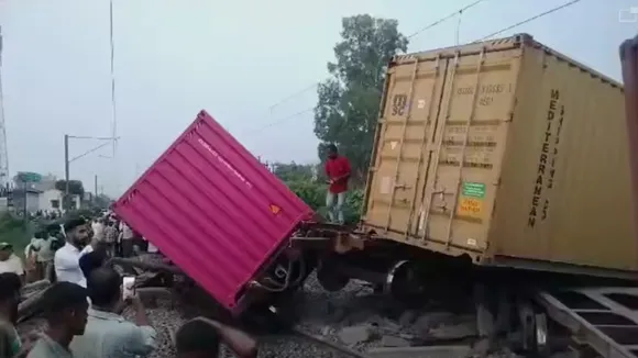 goods train derailed