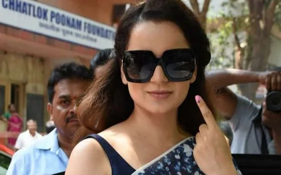 कंगना रनौत ने डाला वोट, सोनिया गांधी पर हमला बोलते हुए कहा- अब इटेलियन शासकों से आजाद