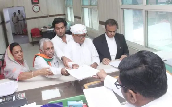 मध्य प्रदेश : दिग्विजय सिंह ने भोपाल से नामांकन किया