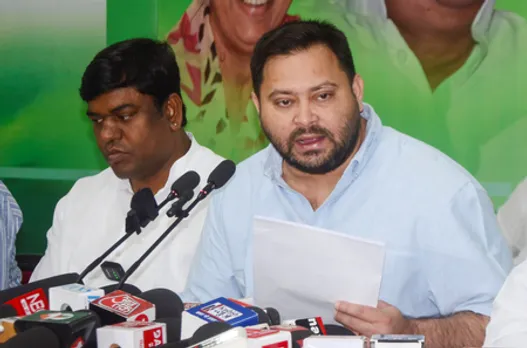 Patna: Tejashwi Yadav's Press Conference