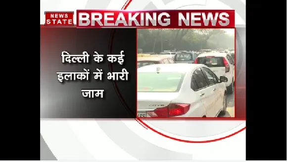 पूर्वी दिल्ली में एक बार फिर लगा जाम, लोग हुए परेशान