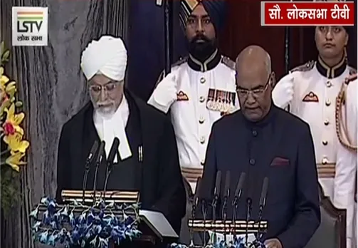 रामनाथ कोविंद ने ली राष्ट्रपति पद की शपथ