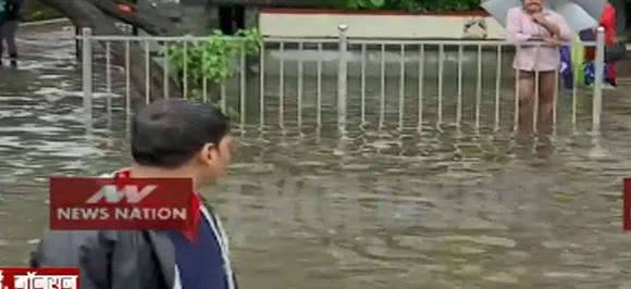 बारिश से मुंबई के किंग सर्किल इलाके में हाल बेहाल
