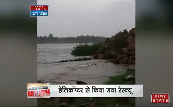 यूपी: ललितपुर में बने बाढ़ के हालात, बेतवा नदी उफान पर