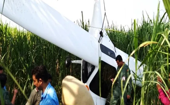 भारतीय वायुसेना का विमान बागपत में क्रैश, दोनों पायलट सेफ