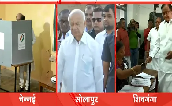 Election 2019 : दूसरे चरण का रण शुरु, रजनीकांत पहुंचे मतदान के लिए 